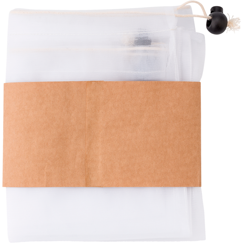 RPET Mesh Bag Set of 3  Black and White London