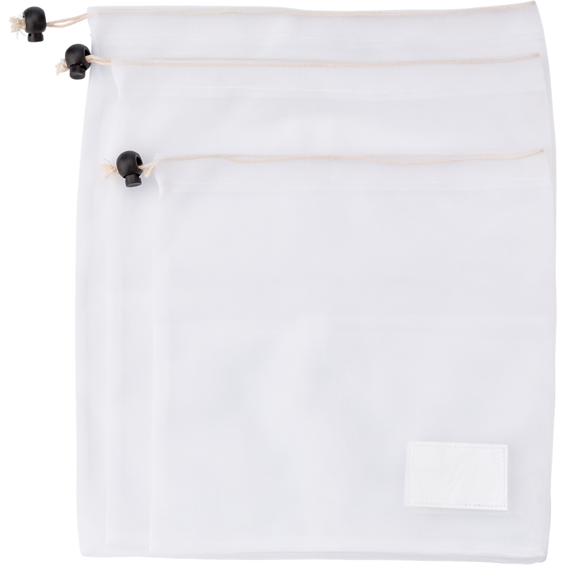 RPET Mesh Bag Set of 3 Black and White London