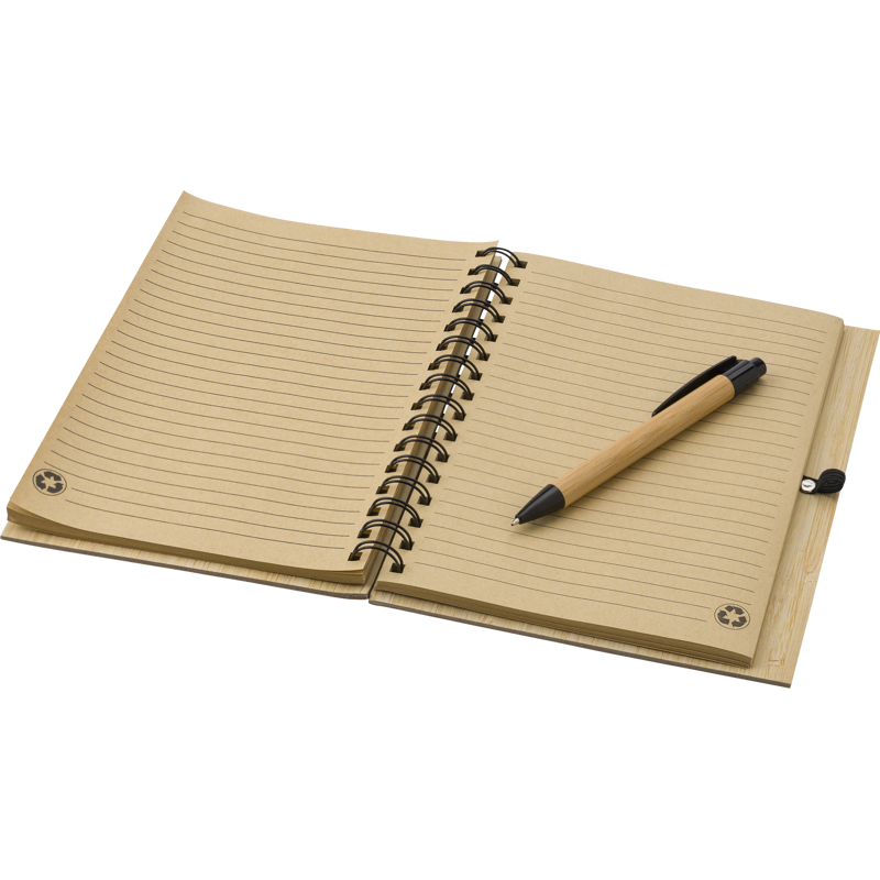 Bamboo Notebook Black and White London