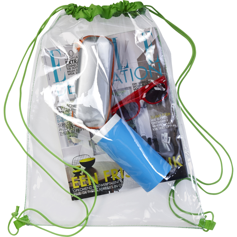 Transparent Backpack Black and White London