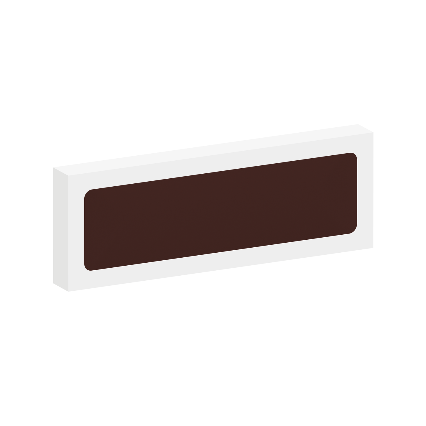 Eco Window Box - 12 Baton Bar - Vegan Dark Chocolate - 3D Branding Black and White London