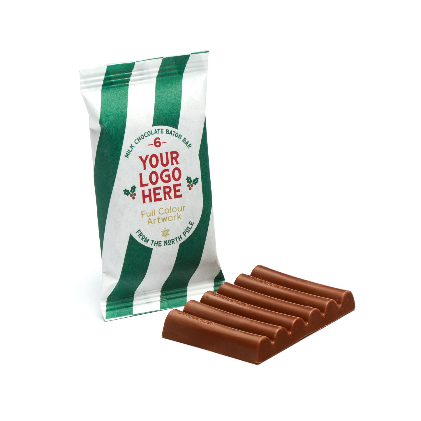 Winter Collection - 6 Baton Bar - Milk Chocolate² - 41% Cocoa Black and White London