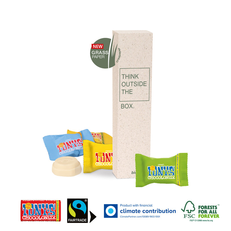 Personalised Tony's Chocolonely® 4 Choc Long Box Black and White London