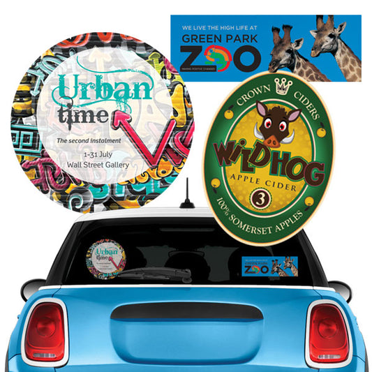 Adhesive Car Window Stickers  Black and White London