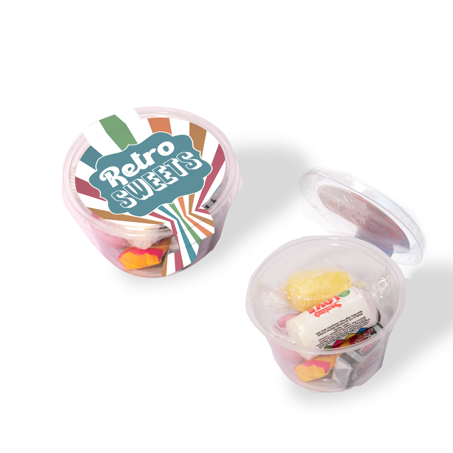 Eco Maxi Pot - Retro Sweets Black and White London