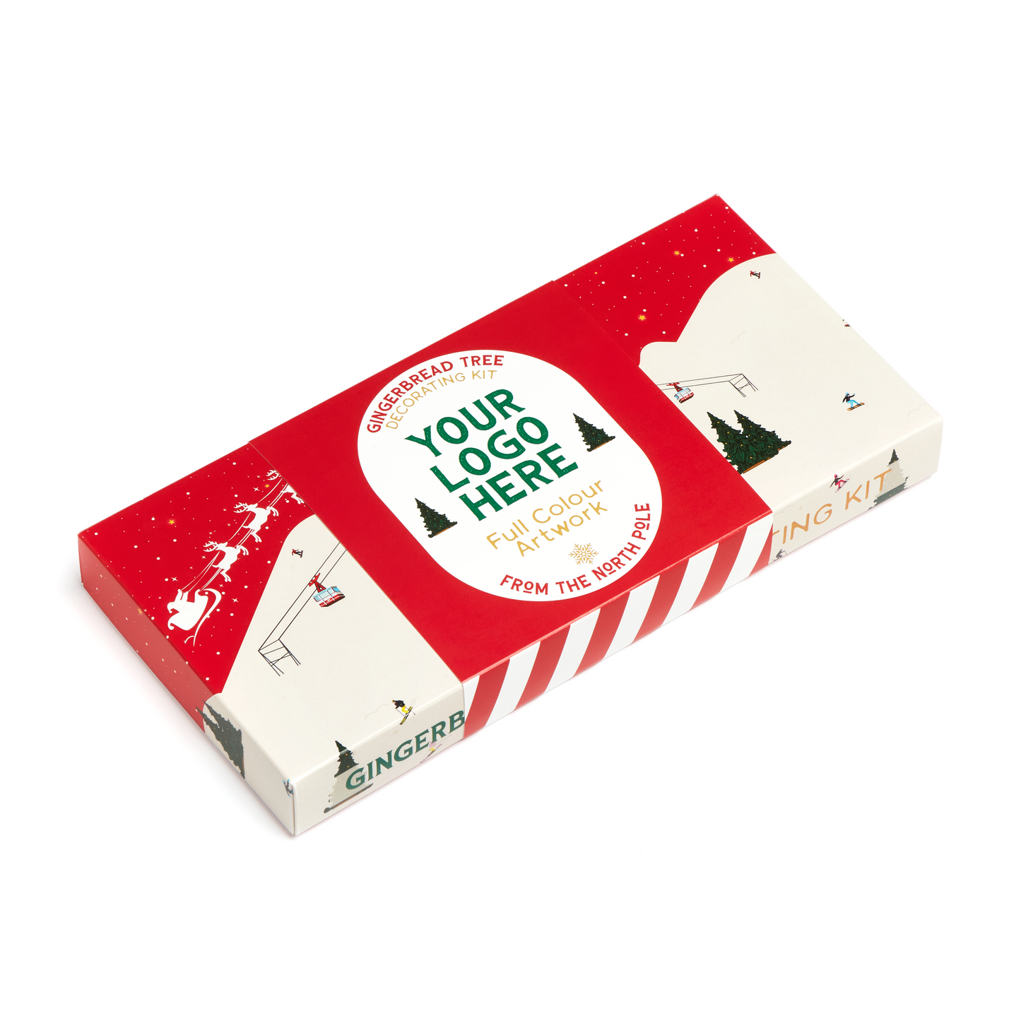 Winter Collection - Eco Treat Pack - Ginger Bread Trees Black and White London