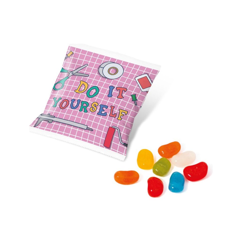 Flow Bag with Jolly Beans - 15g Black and White London