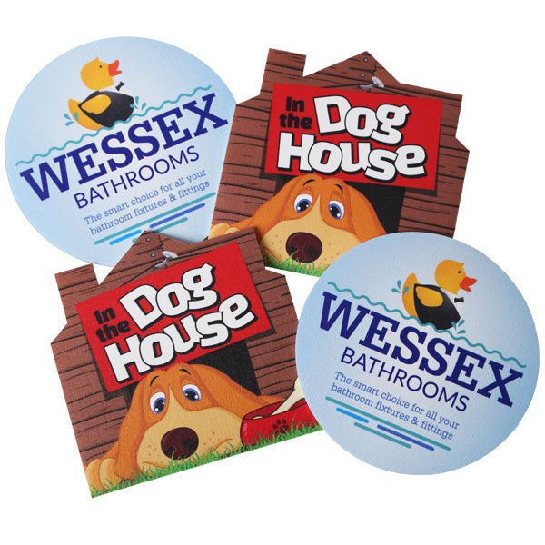 Foam-Tuff Coasters Black and White London