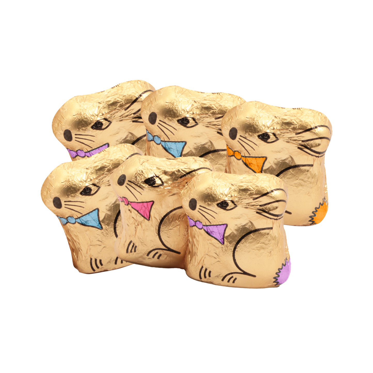 Easter 2025 - Eco Maxi Cube - Foiled Bunnies - x6 Black and White London