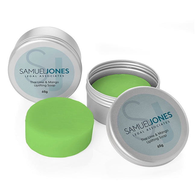 Grapefruit & Mandarin Hand Made Soap in a Tin (65g) Health & Beauty Black and White London