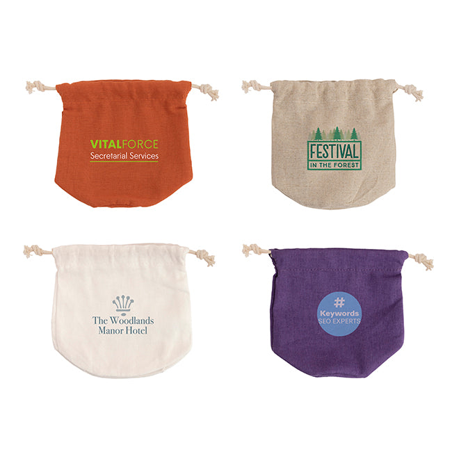 Weekend Travel Toiletry Set in a Hemp Bag Health & Beauty Black and White London