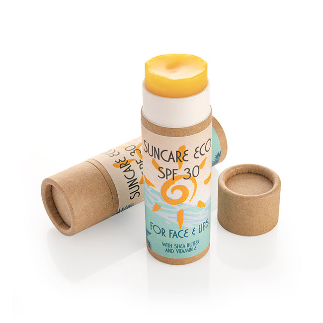 Eco Friendly Suncare SPF30 Stick for Face and Lips Health & Beauty Black and White London
