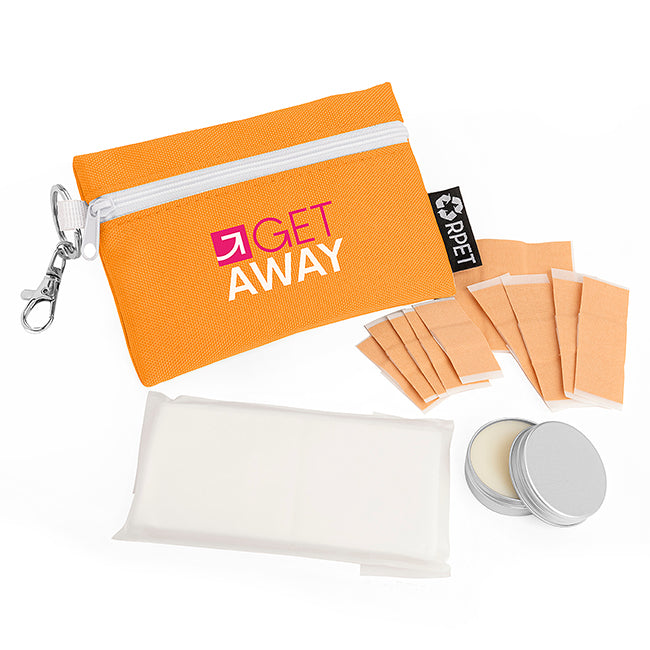 Outdoor/Walkers Recovery Kit in a Printed Pouch on a Clip Health & Beauty Black and White London