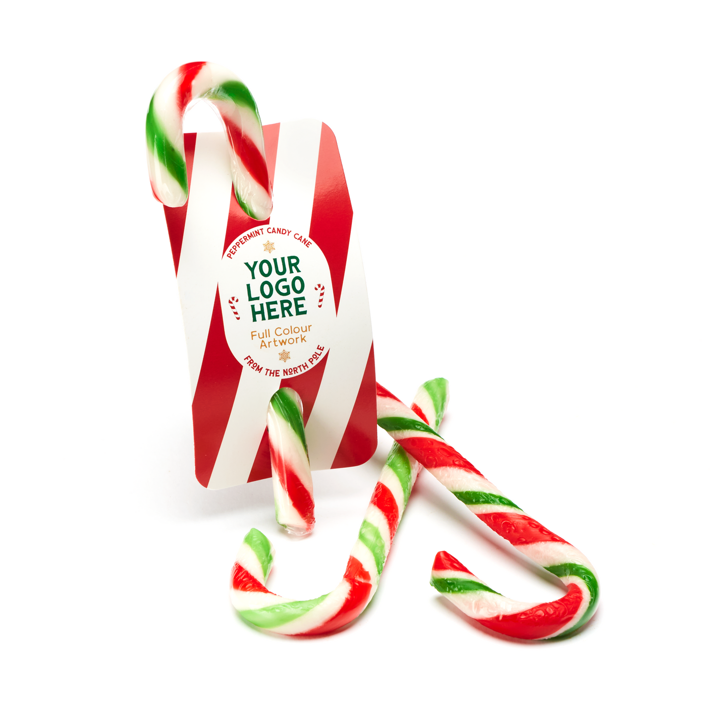 Winter Collection - Info Card - Peppermint Candy Cane Black and White London