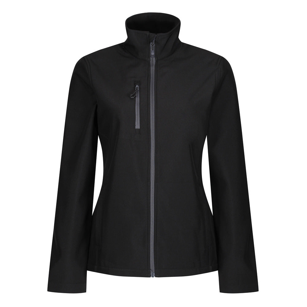Regatta Honestly Made Recycled Softshell Jacket Black and White London