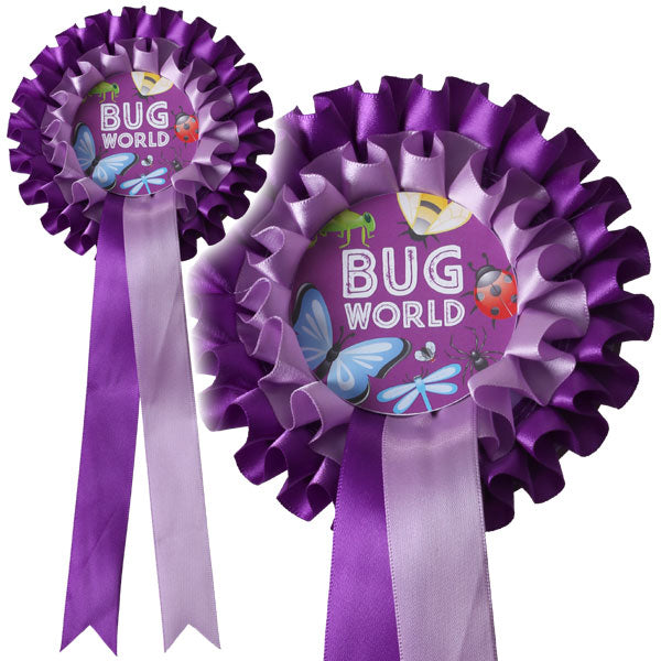 Two Tier Rosettes Black and White London