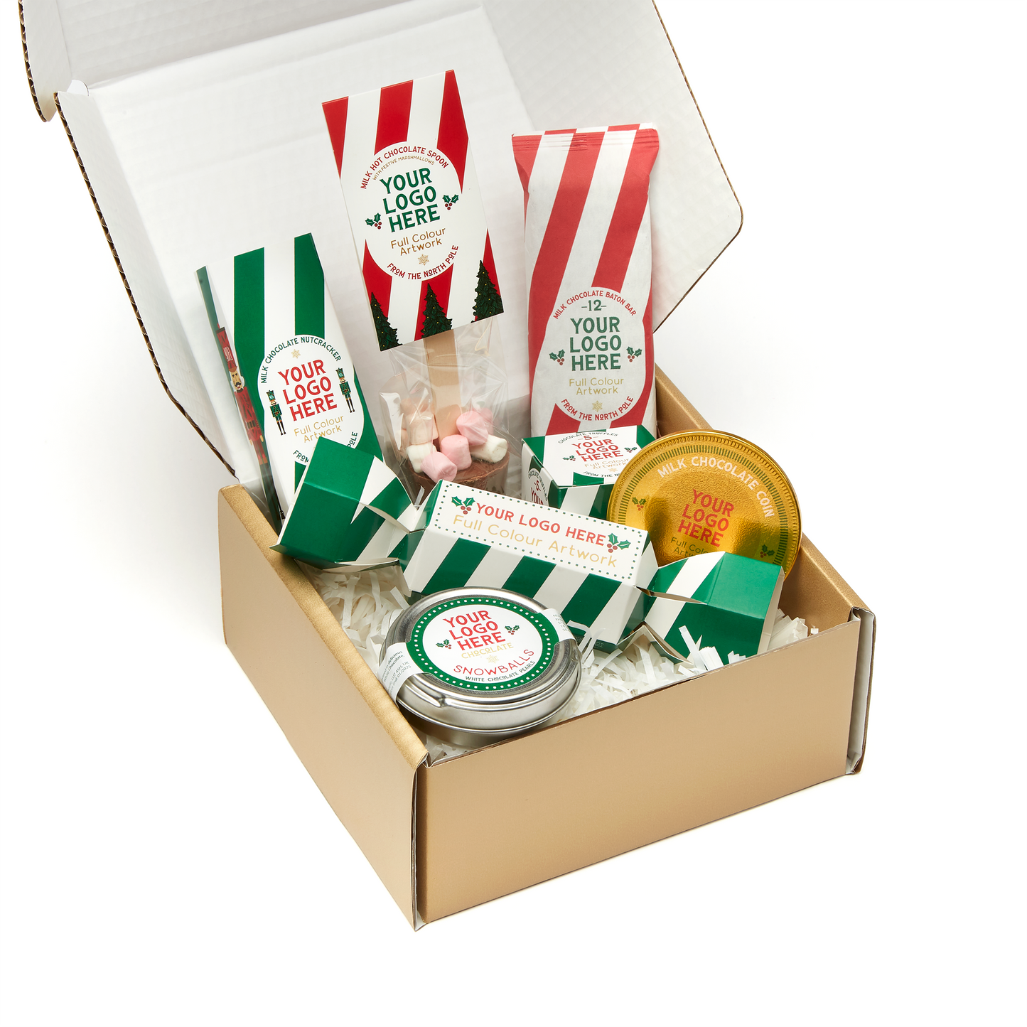 Winter Collection - Luxury Chocolate Gift Box Black and White London