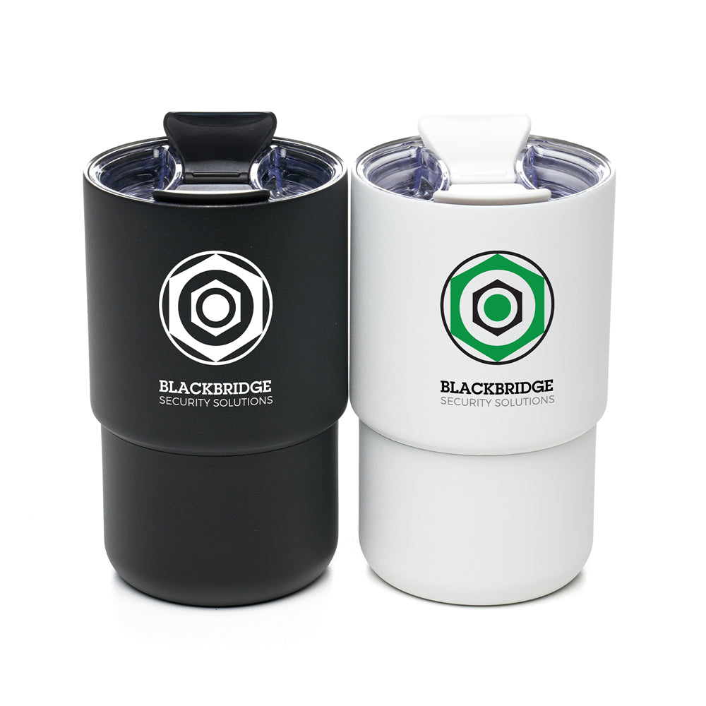 Korvex 380ml Premium Tumbler Black and White London