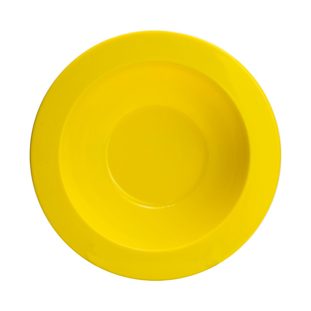 Plastic Bowl Yellow Mikki Mugs Black and White London