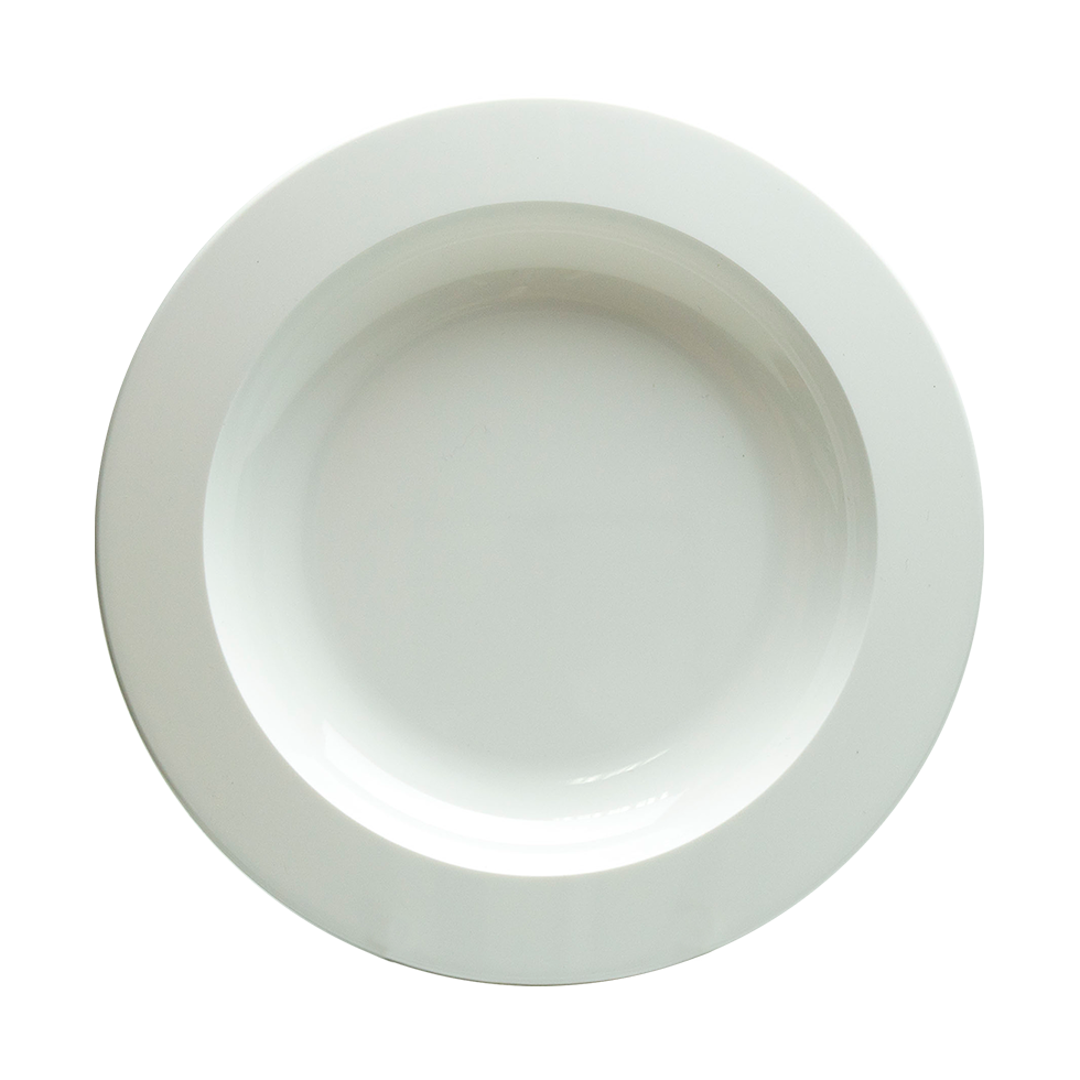 Plastic Plate White Mikki Mugs Black and White London