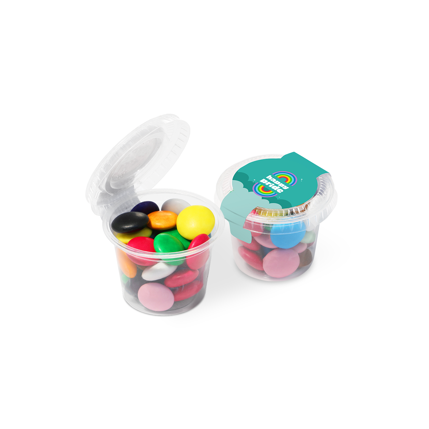 Pride Eco Mini Pot Beanies Sweets & Confectionery Black and White London