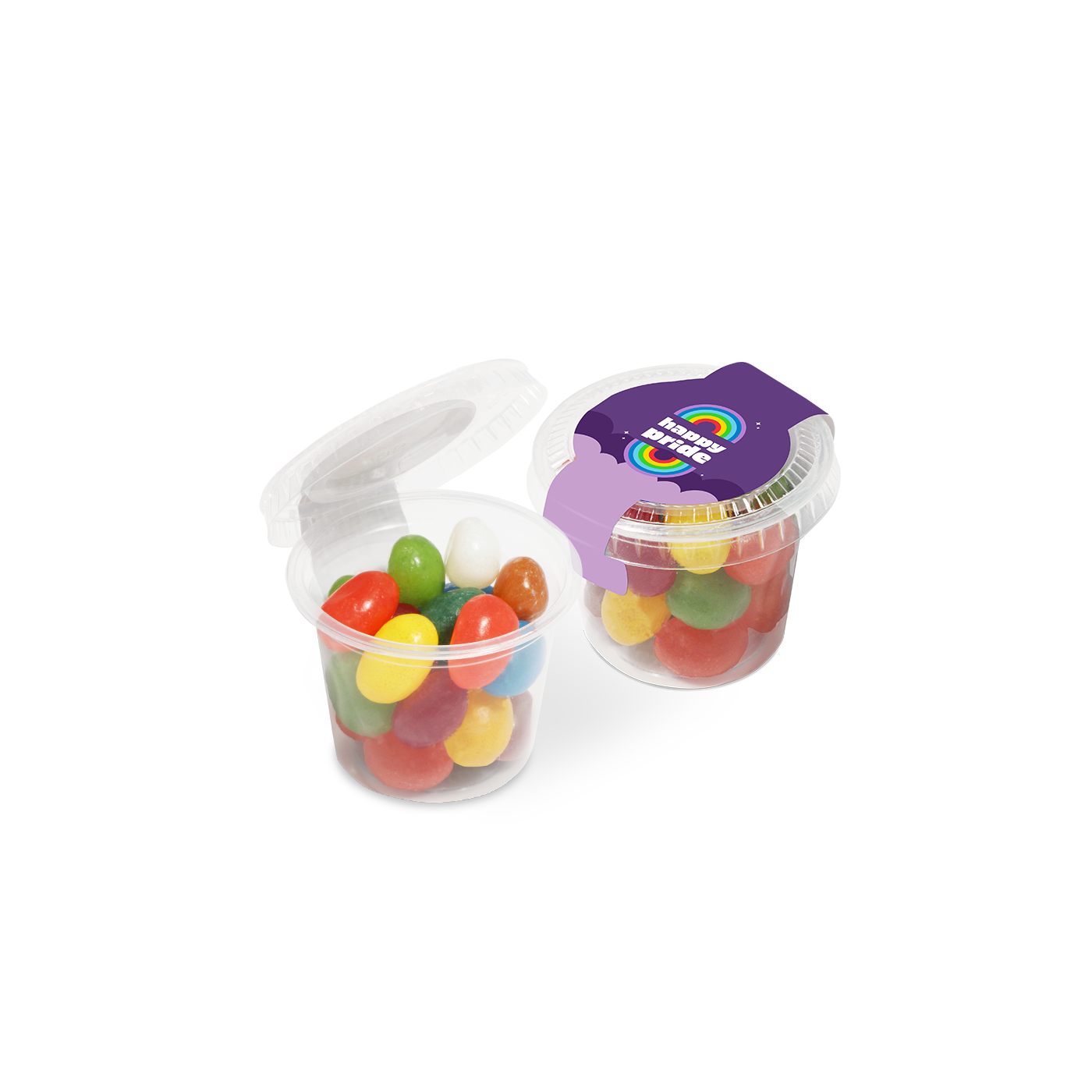 Pride Eco Mini Pot Jelly Bean Factory® Sweets & Confectionery Black and White London