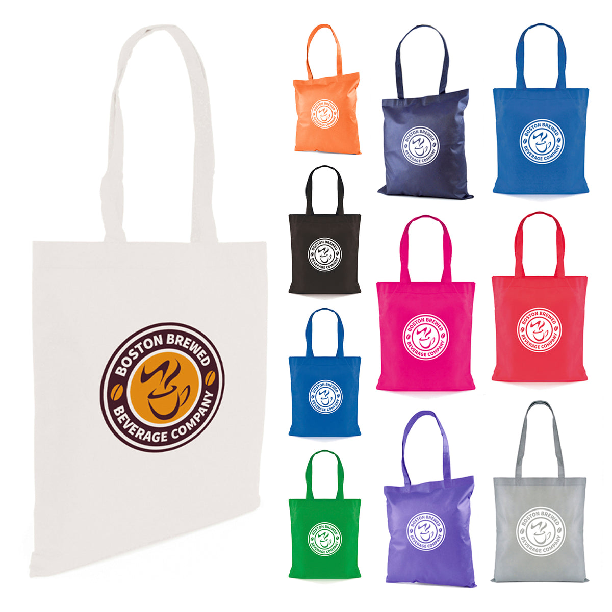 Tucana Shopper Non-Woven Tote Bags Black and White London