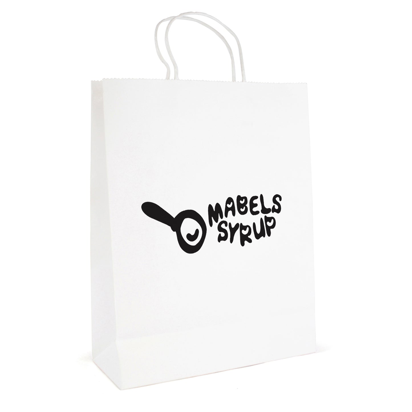 Brunswick Large White Paper Bag Black and White London®