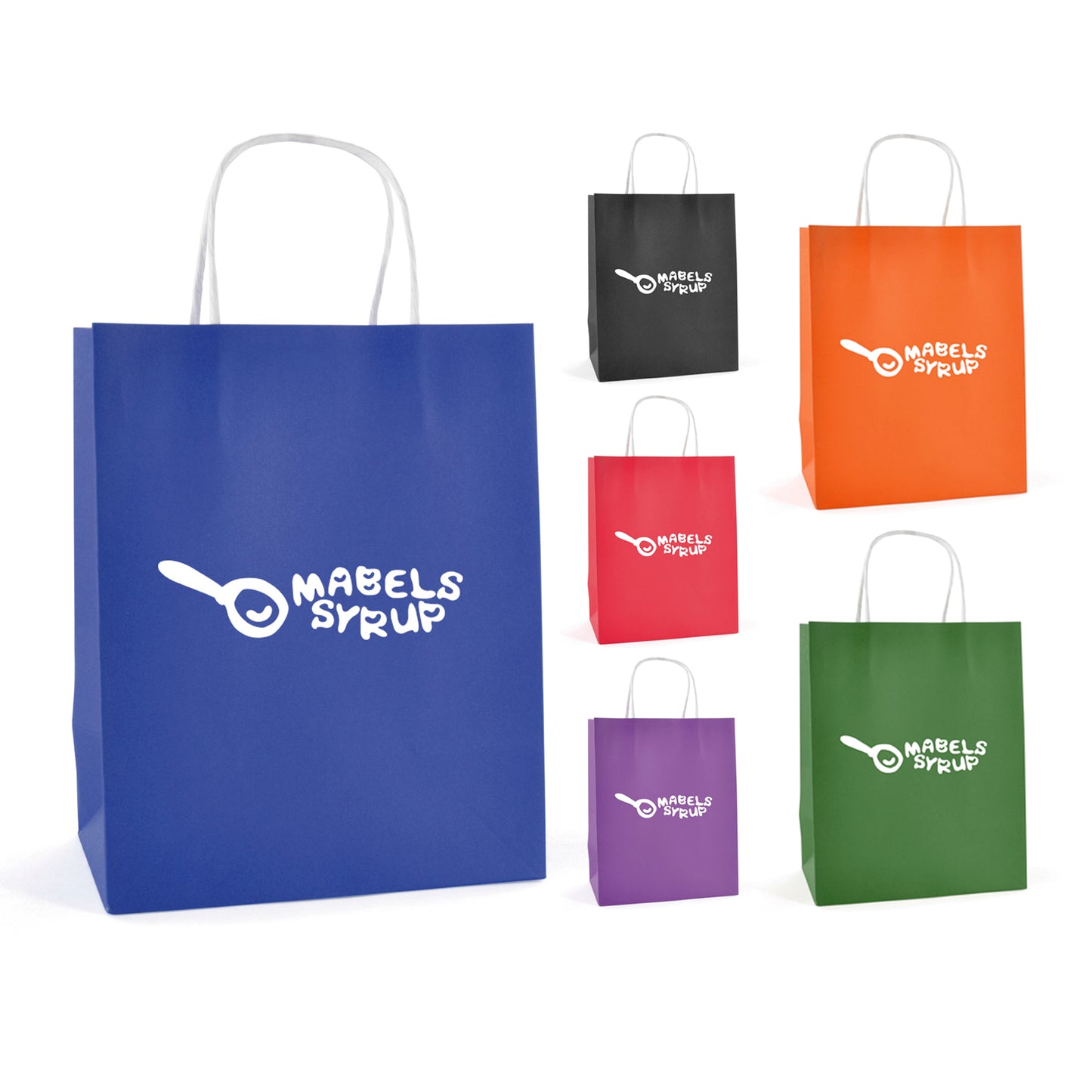 Brunswick Medium Coloured Paper Bag Black and White London®