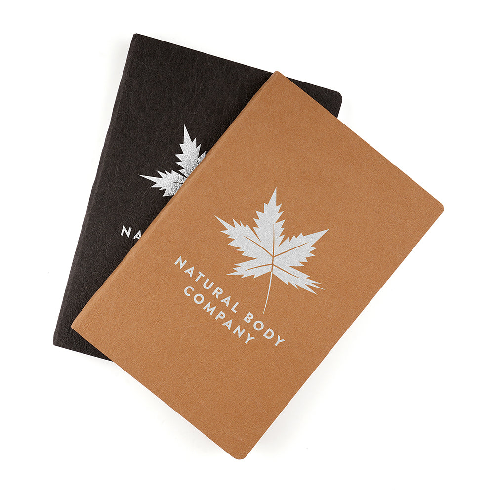 A5 Washed Notebook Made From Recycled Materials Black and White London®