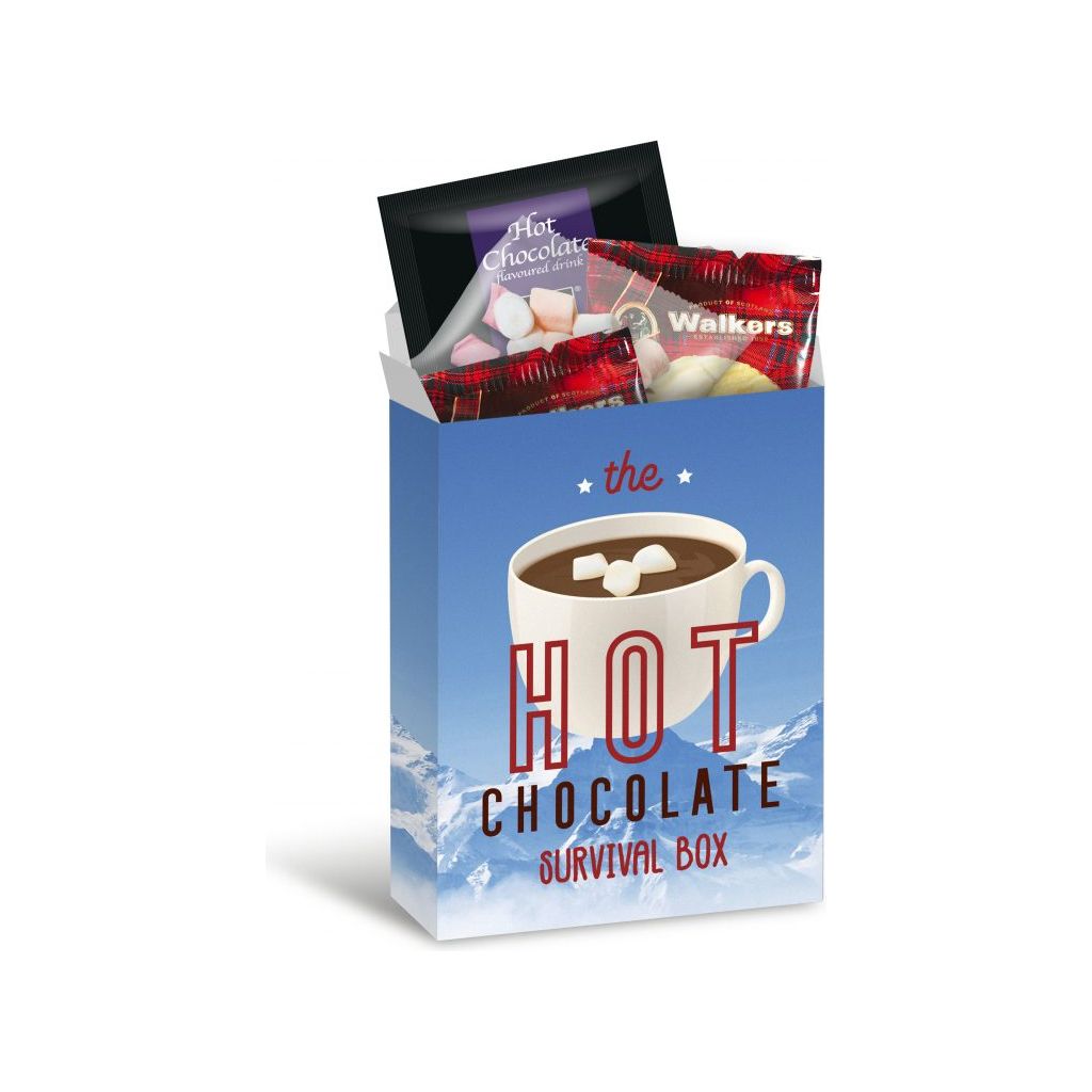Refresher Box with Winter Warmer - Hot Choc survival kit Black and White London