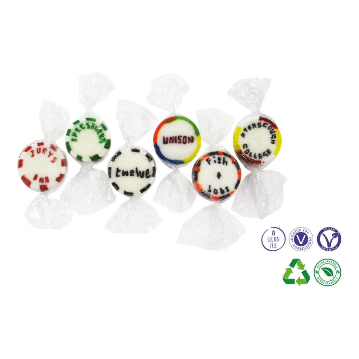 Rock Sweets (Individual) Black and White London