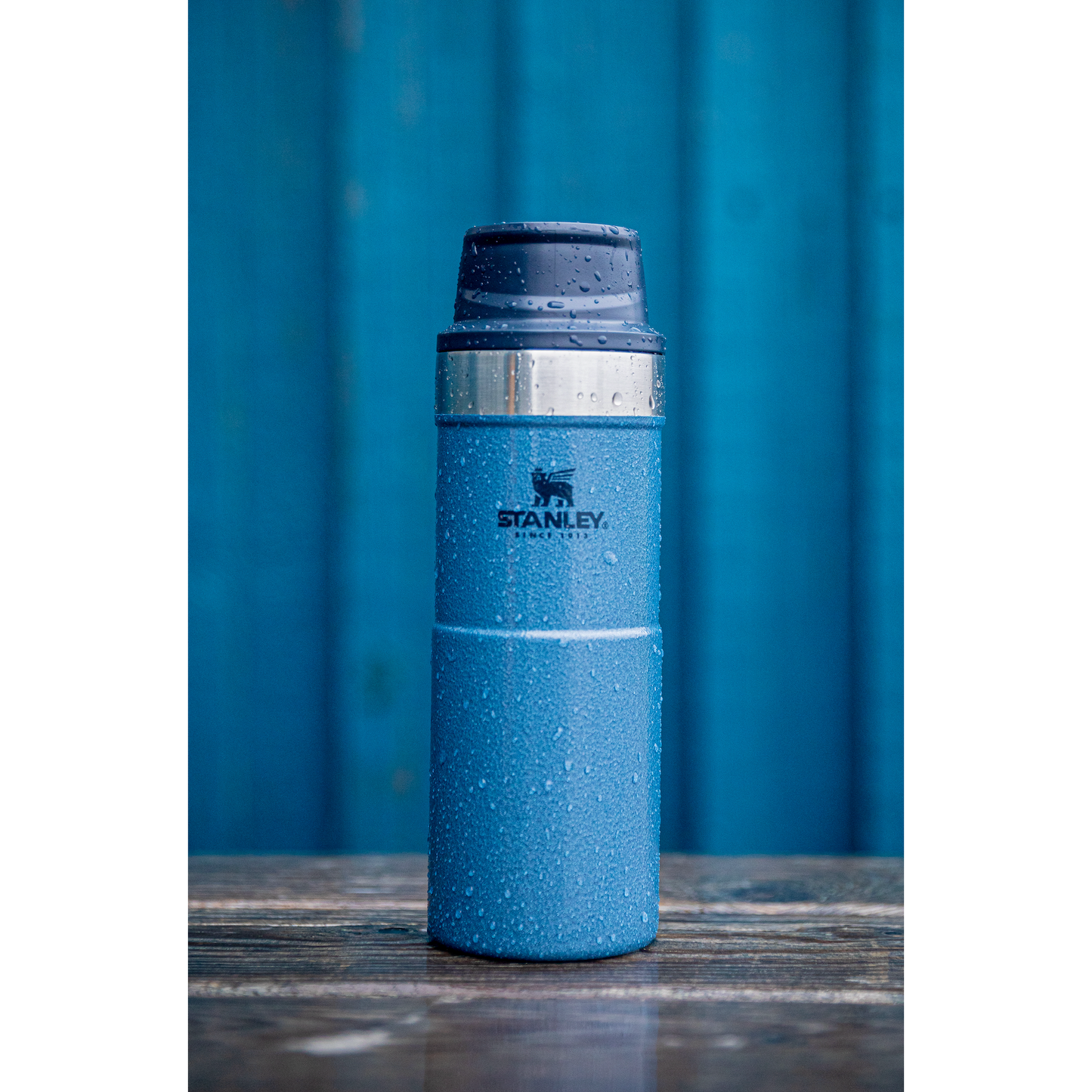 Stanley Trigger Action Travel 0.35L Mug Black and White London