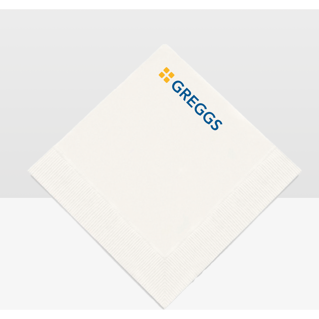 40cm 3ply White Napkins Black and White London