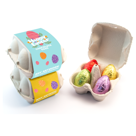 Easter Egg Box with Hollow Chocolate Eggs    