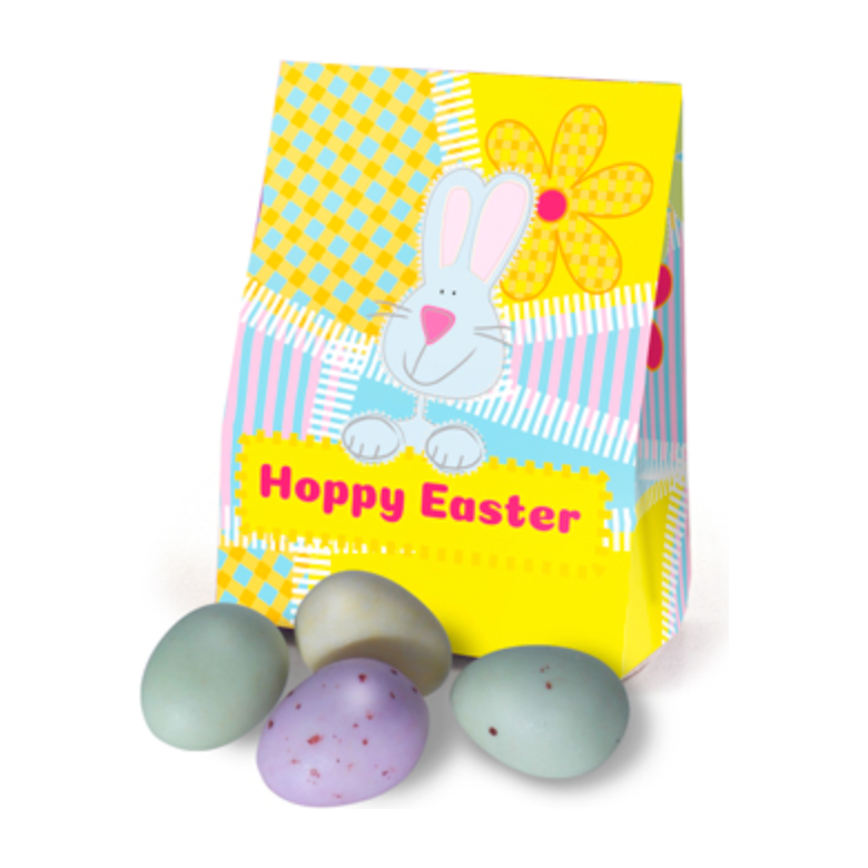Promotional Mini Box Of Sugar Coated Eggs Black and White London