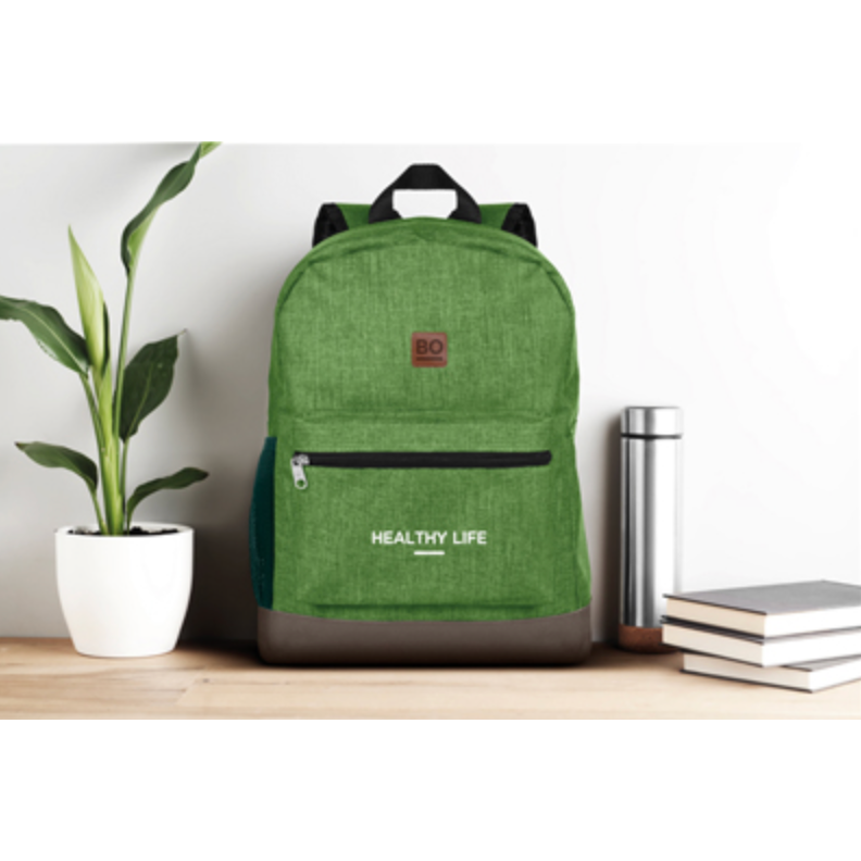 600D 2 Tone Polyester Backpack Black and White London