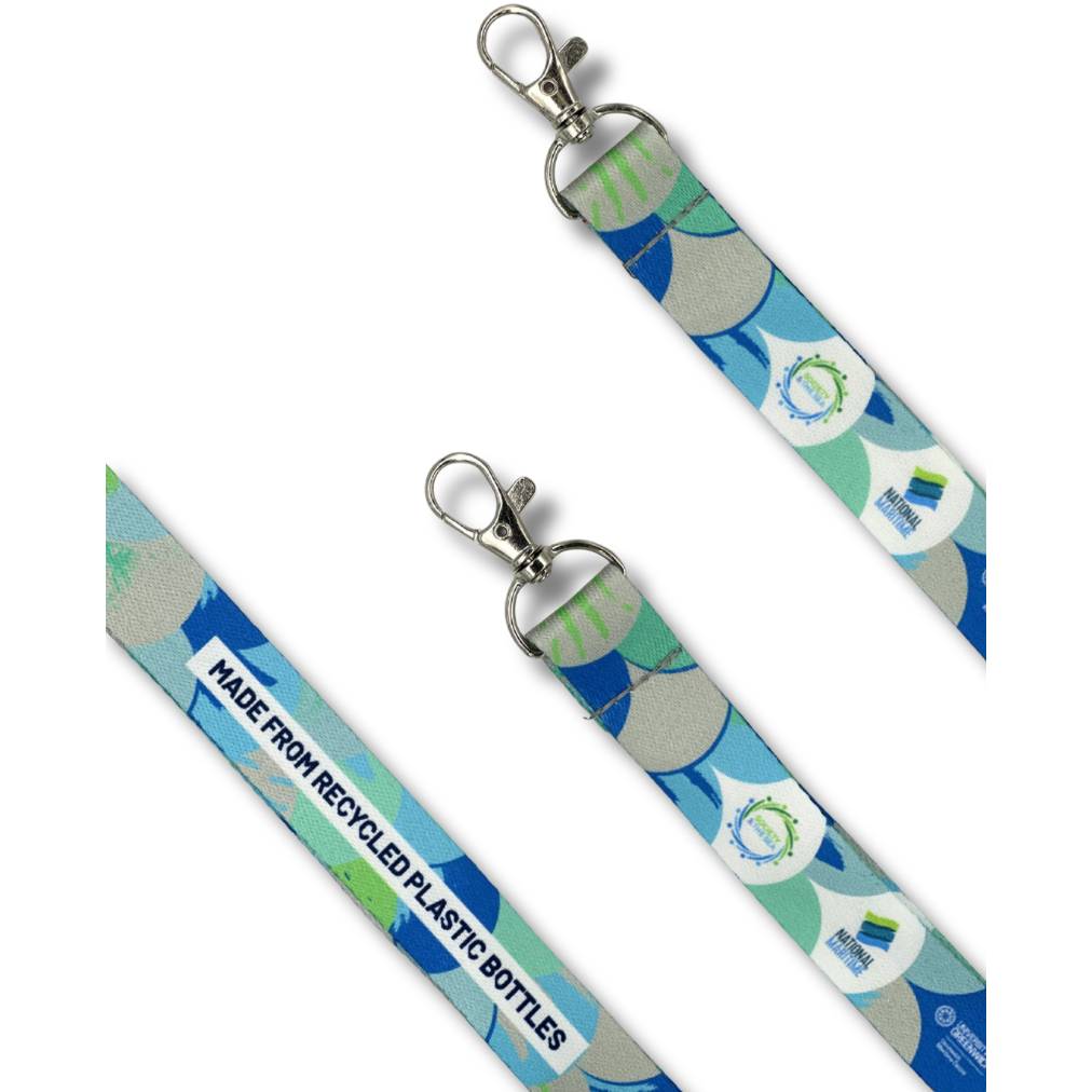 20mm RPET Lanyards Black and White London®