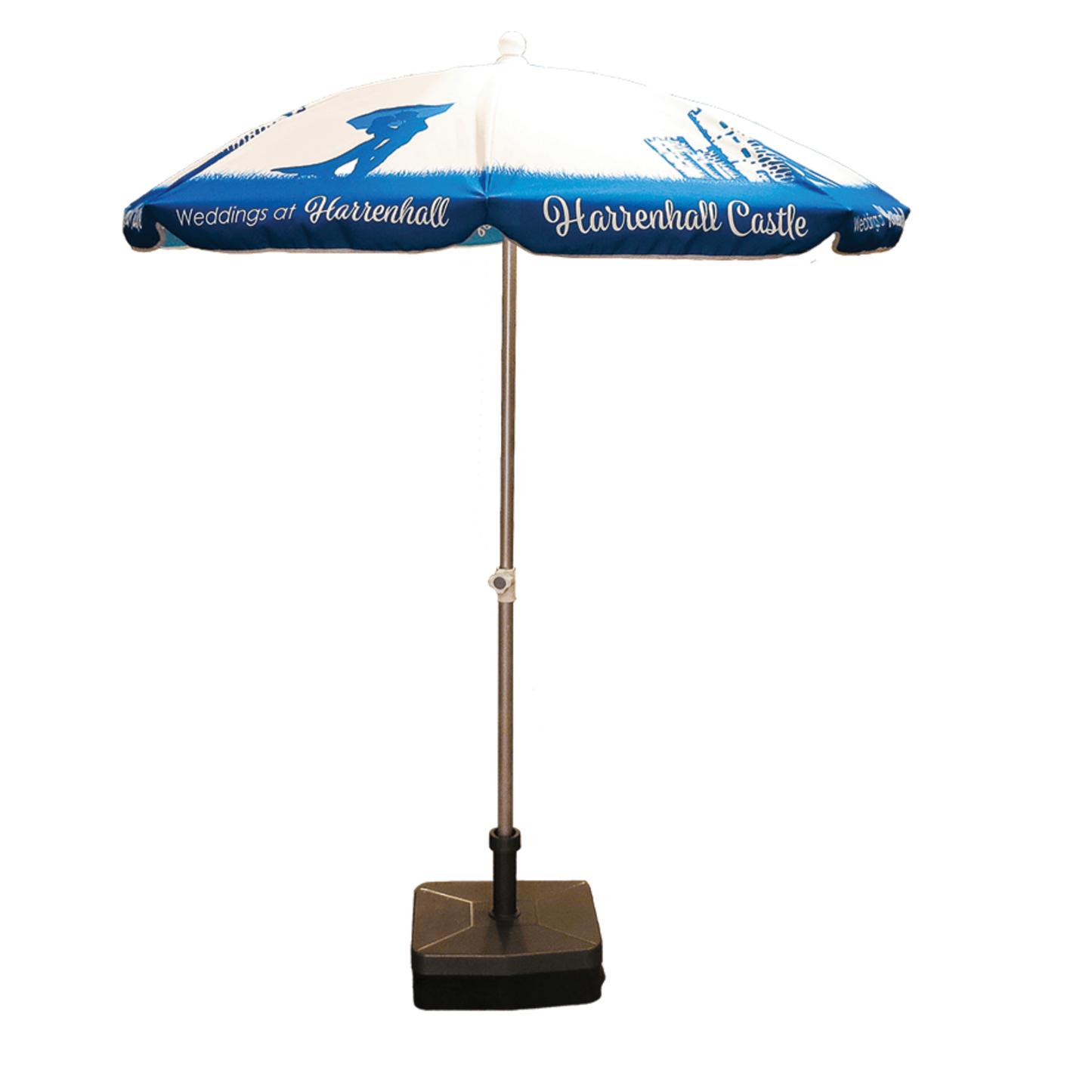 Aluminium Custom Parasol Parasols Black and White London®