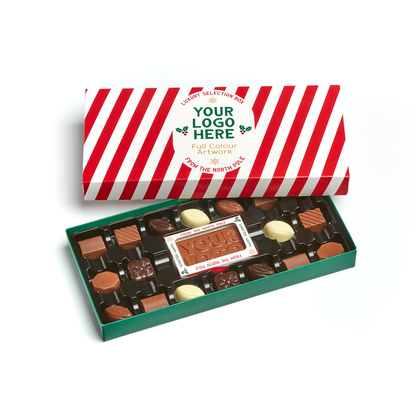 Winter Collection - Selection Box - 18x Chocolate Truffles & Bar Black and White London