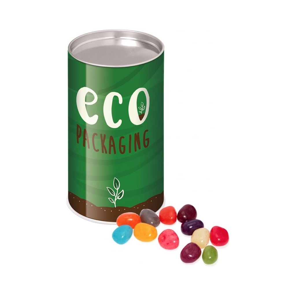 Small Snack tube with Jelly Bean Factory Beans Black and White London