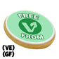 Vegan & Gluten Free Printed Iced Shortbread Biscuit    