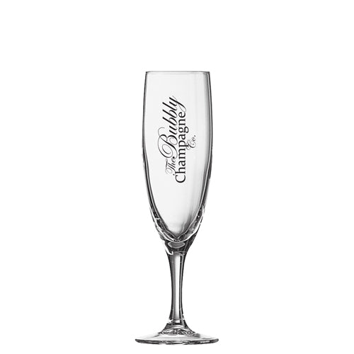 Elegance Flute Glass (100ml/3.3oz) Champagne Flutes Black and White London