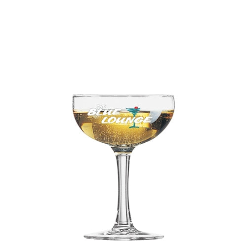 Elegance Champagne Coupe Glass (160ml/5.6oz) Champagne Glasses Black and White London