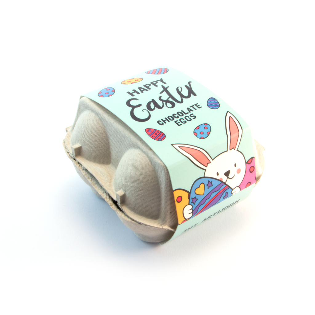 Easter Egg Box with Hollow Chocolate Eggs    