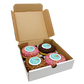 4 Pack Gift Set of Printed Iced Logo Doughnuts    