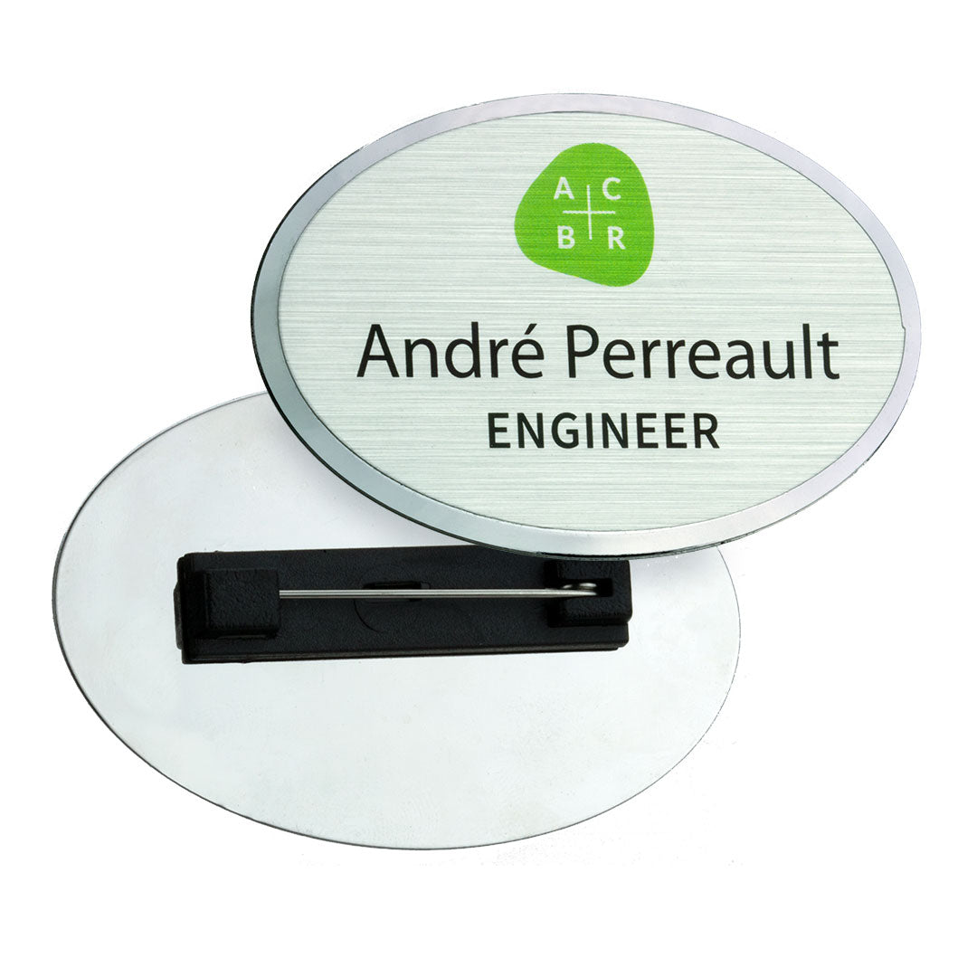 Excel Personalised Name Badges  Black and White London