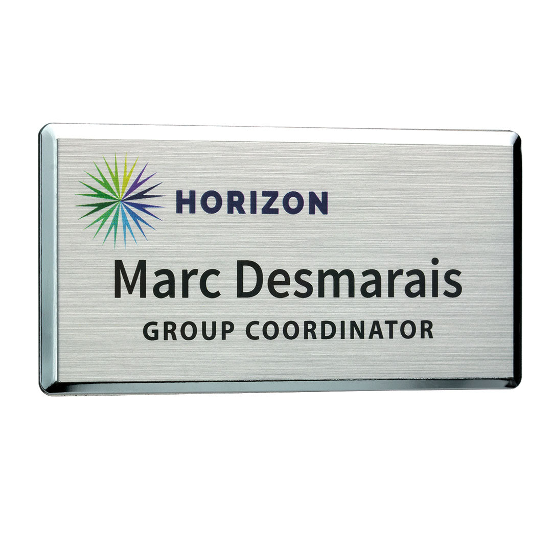 Excel Personalised Name Badges  Black and White London