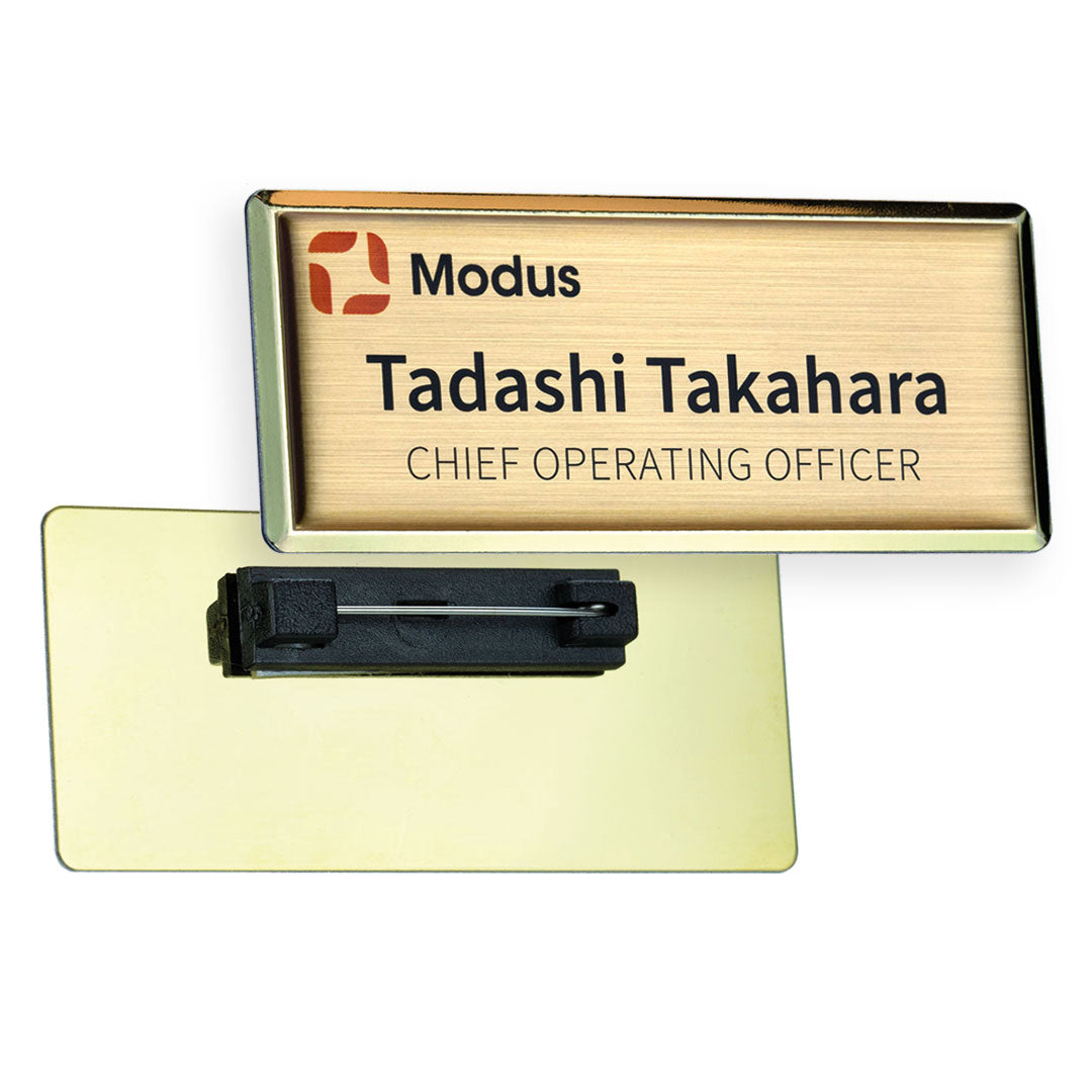 Excel Personalised Name Badges (domed)  Black and White London