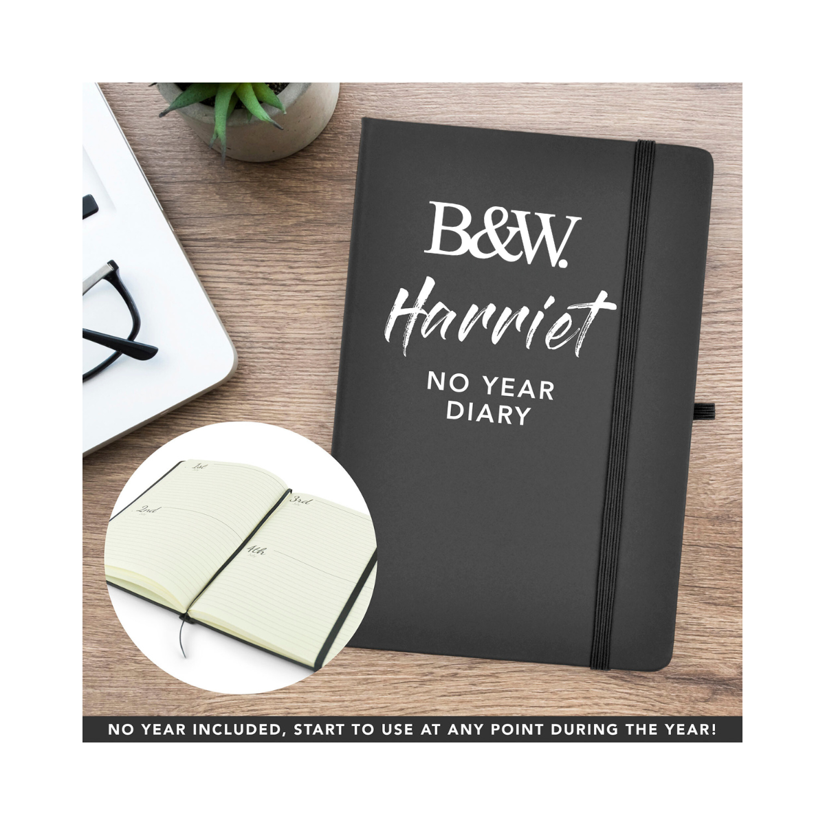 A5 Harriet Diary Calendars & Diaries Black and White London